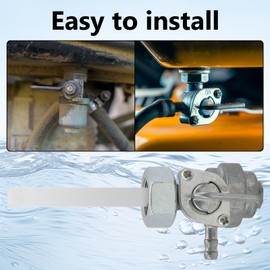 Benzinhahn Schalter Motor Kraftstofftankventil M16x1.5 Metall Benzinhahn Kraftstofftank Schalter Absperrventil Benzinhahn für Benzin Generator 5,5 PS 6,5 PS 7 PS 8 PS 9 PS 163CC 196CC 170F 208CC 211