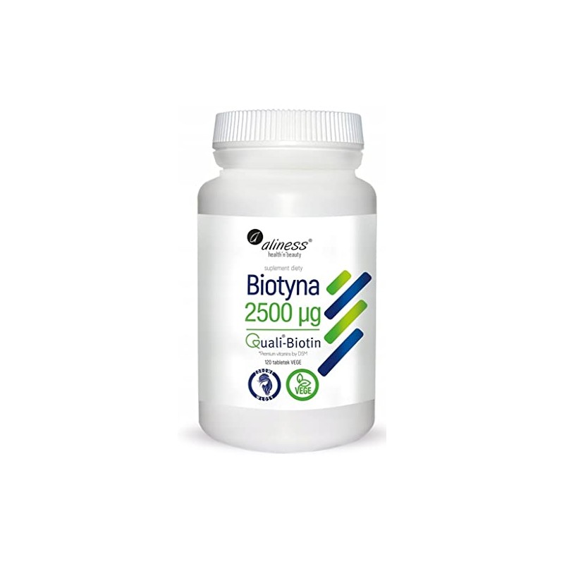 Aliness Biotin 2500mcg QualiBiotin, 120 Tablets