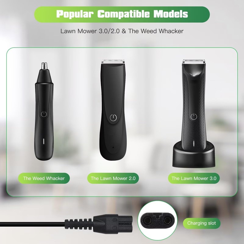 YTXXDEUS US! 2-Pack 5FT Charger Replacement Fit for Manscaped Lawn