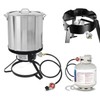 WADEO Propane Burner Head 2 PCS, High Pressure Cast-Iron Round