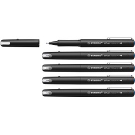 STABILO - Premium Fineliner - dr!ver - Fine - Pack of 5 - Blue