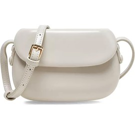 TREXPURE Women's Shoulder Bag, Smartphone Pouch, Pochette, Women's, Small, Cross-body Design, Waterproof, Lightweight, Cute, Retro, Simple, Stylish, Patent Leather, PU Leather, Kids, Girls, white