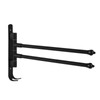 Stainless Steel Swivel Towel Hanger Holder Black Rotating Movable Towel
