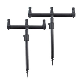 Hirisi Tackle Aluminium Carp Fishing Rod Pod Set Banksticks and Buzz Bar for 3 Fishing Rods (30-45)