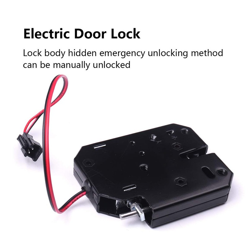 ATOPLEE Electronic Lock, 1pcs DC 12V 2A Carbon Steel Solenoid