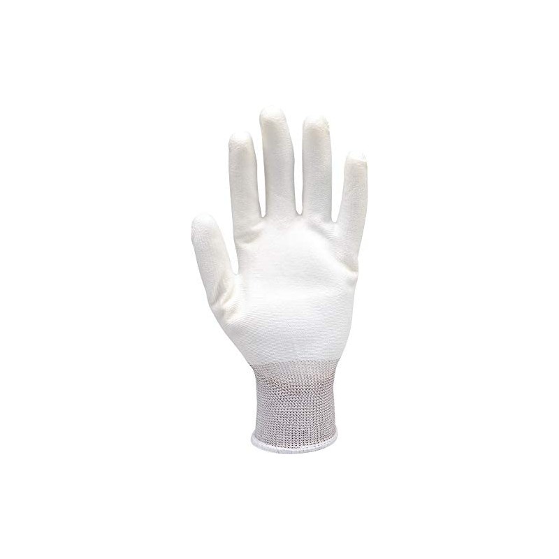 GLOVES NYLONPU WHITE 10