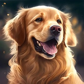 DPIDEA Dog Diamond Painting, 5D Diamond Painting Pictures for Adults, DIY Diamond Painting, Dog Diamond Painting, Diamond Painting Pictures for Home Decor, 30 x 30 cm