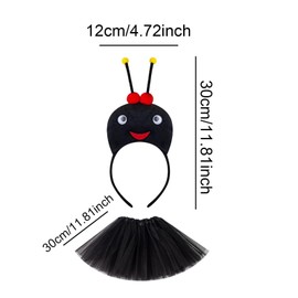 Oshhni ANIMAL Costume Set Hair Hoop for Themed Parties Carnival Festival