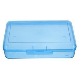 Operitacx 1Stk Federmäppchen aus Kunststoff lagercontainer aufbewarboxen kalemlik Stapelbares Federmäppchen Bleistiftbehälter aus Kunststoff Plastik Blue