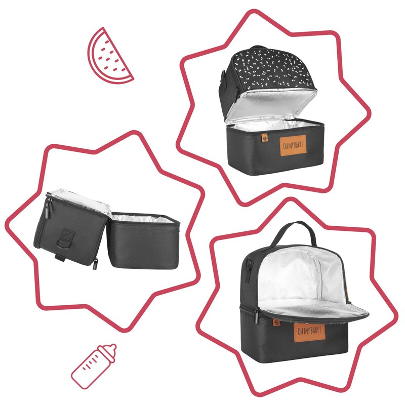 Badabulle Pick & Go Insulated Bag with Separate 2 Inner