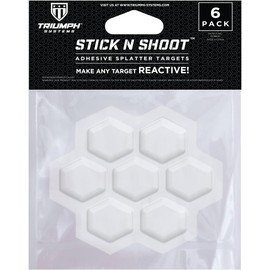 Triumph Systems Stick N Shoot Adhesive Bleeding Targets, 6 Count