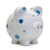 Child to Cherish Ceramic Polka Dot Piggy Bank for Boys,