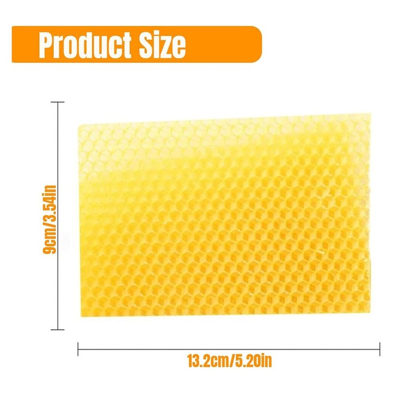 Daiilg Beeswax Sheets 10Pcs Beeswax Foundation Sheets Wax Foundation for