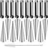 Guowall Cream Horn Mold, Stainless Steel Ice Cream Cone Mold