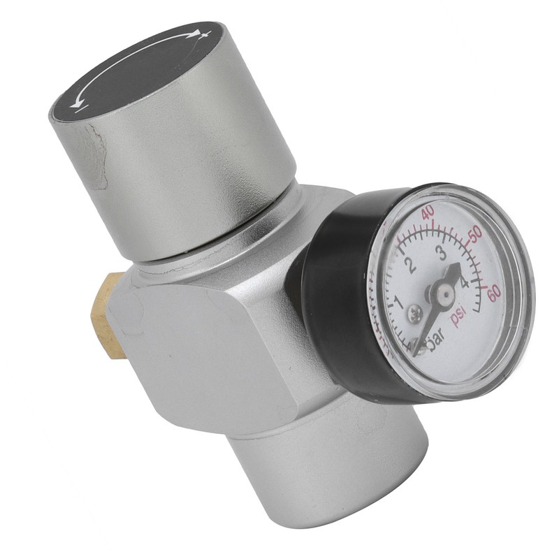 Mini CO2 Gas Regulator with CutOff Switch MFL3/8in to TR21x4