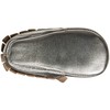 Old Soles Baby Girls Fringe Boot-K, Silver, 8 Infant