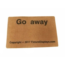 FixtureDisplays Go Away Doormat Non Slip Doormat Entrance Doormat Reduce Solicitor Doormat