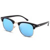 Pro Acme Classic Semi Rimless Polarized Sunglasses with Metal Rivets