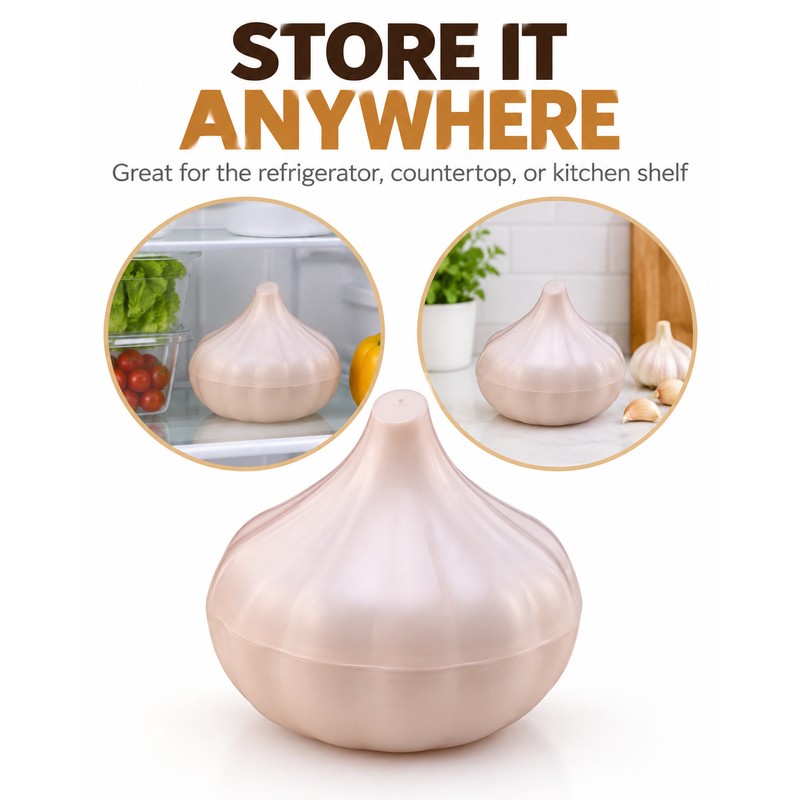 Reusable Fruit & Vegetable Storage Containers for Fridge, Onion Garlic
