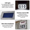 Hausnummer Beleuchtet Solar, Solarhausnummer, Hausnummernschild IP65 Wasserdicht, Edelstahl Hausnummer, Hausnummernleuchte,