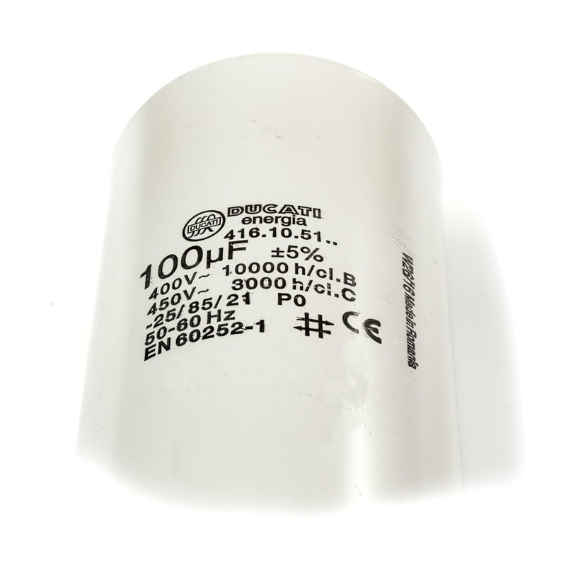 LORTECH Capacitor 100µF 450V Rectangular Copper Through-Hole 10% Tolerance for