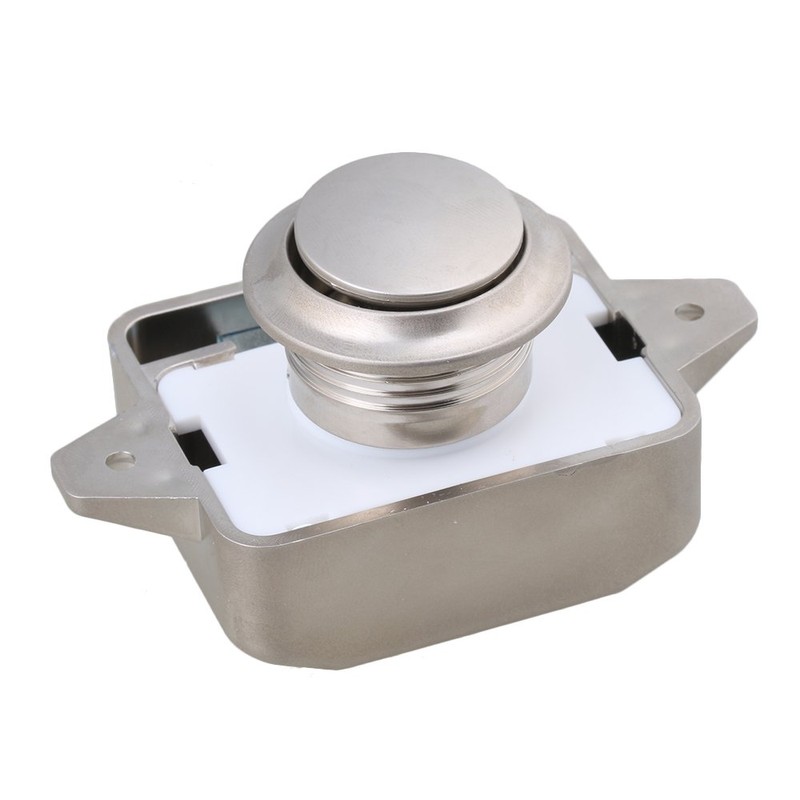 RDEXP 26mm Opening Hole Pearl Nickel Keyless Push Button Cabinet