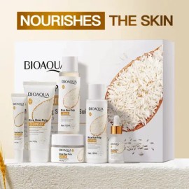 Suero Facial Arroz Kit 6pz Bioaqua Skincare Aclara Manchas                                                                                            