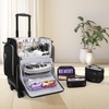 OCHEAL Hairstylist Traveling Case with 4 Clear Travel Makeup Bags