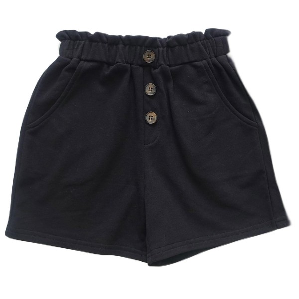 Bee bas03164 Short Pants, Girls, Kids, Pants, Pockets, Buttons, Spring,