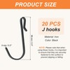PATIKIL 2.3" J Hooks, 20 Pack Wire Rack J Shaped