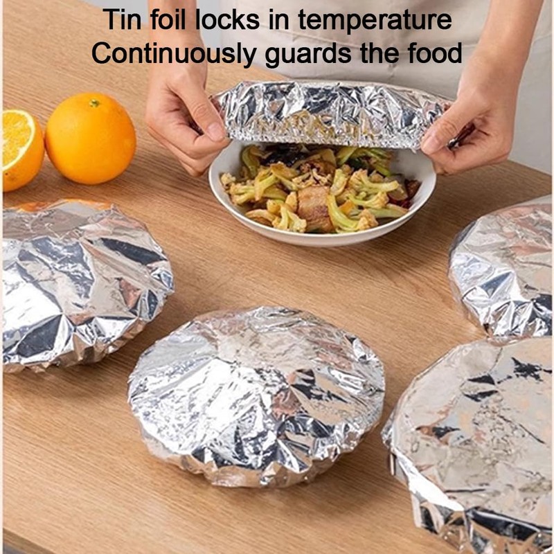 100x Heat Insulation Aluminum Foil For Kitchen Fresh-Keeping Fresh Keeping