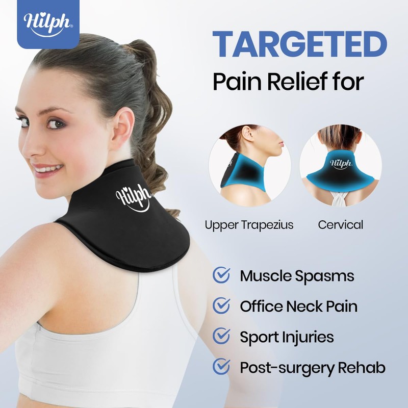 Hilph Neck Ice Pack for Injuries, Reusable Neck Ice Pack