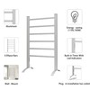 KEG Towel Warmer 6 Bars for Bathroom Freestanding or Wall
