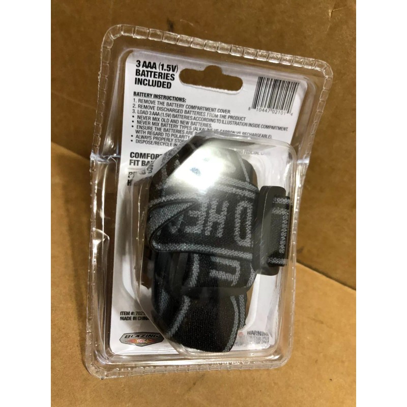 Blazing LED 3x LOT Blazing LED headlamp 3 MODES COMFORT