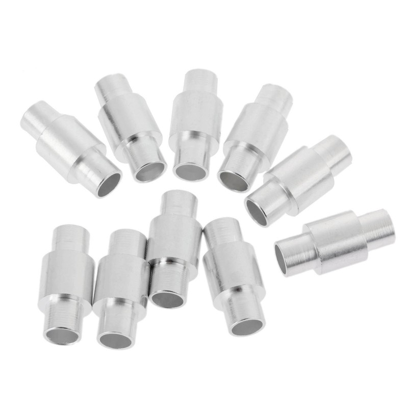 10個入り ベアリング インラインスケート ローラースケートホイール スペーサー 修理ツール アルミ製 交換部品 シルバー 23.5mm