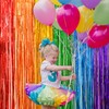 LOLStar LOLStar Rainbow Foil Fringe Curtains, 2 Pack Rainbow Party