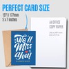 Funny Miss You Card for him or her with envelope