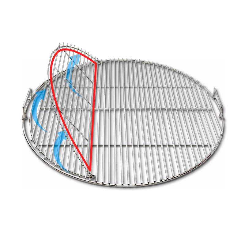 SnS Grills Slow ‘N Sear Easy Spin Charcoal Grill Cooking