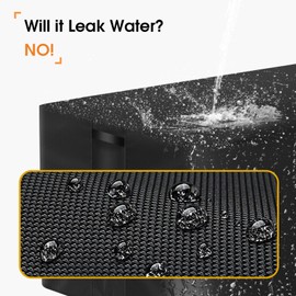 Rectangle Fire Pit Cover,Patio Fire Table Cover Gas Fire Table, Waterproof and Windproof, 45 x 24 x25Inches, Black