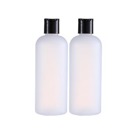 GearTrust 10 oz Small Plastic Bottles with Disc Caps, Empty Shampoo Bottles, Leak Proof Travel Bottles for Toiletries,Conditioner,Lotions,Cream, Dish Soap,BPA FREE, Pack of 2