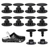 10 Pcs Black Plastic Rivets, Plastic Shoes Charm Rivets, Buckle