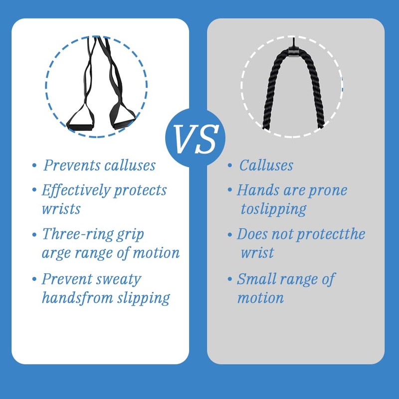 Triceps Rope Attachment, Strength Puller, Triceps Pulldown Rope for Pushdown,