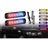 Par Barra Lateral Faro Led Estrobo Patrulla Auto Moto