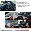 Vechkom Steering Wheel Lock Anti-Theft Device with Alarm Security Car