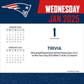 TURNER SPORTS New England Patriots 2025 Box Calendar (25998053048)
