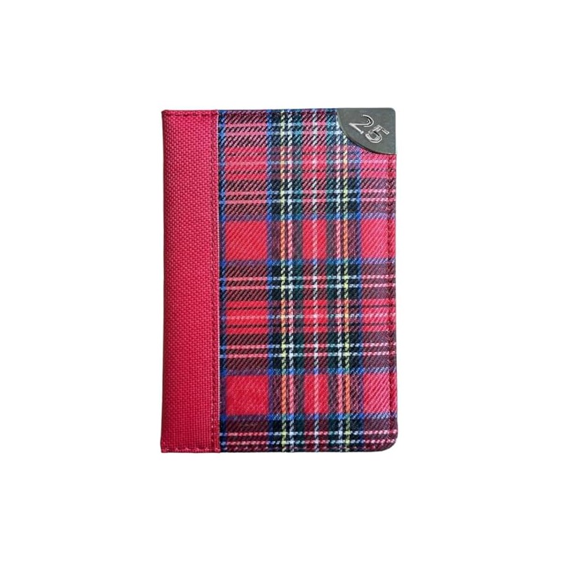 2025 Pocket Week to View Tartan Material Pocket Designer Diary