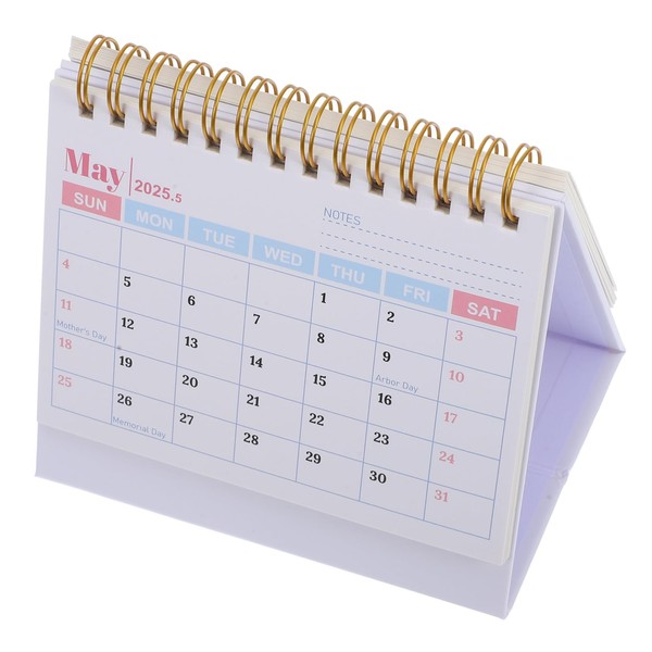 TEHAUX 2025 Desk Calendar Cubicle Small Desktop Calendar Chinese Lunar