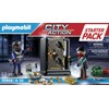 Playmobil 70908 City Action Starter Pack Police Bank Robbery, Suitable