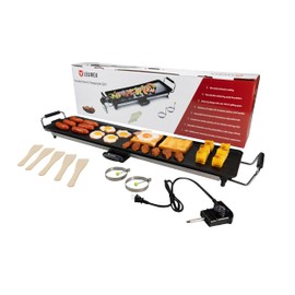 Premium Electric Griddle 36" - Smokeless Indoor Grill - Portable & Nonstick Electric Grill for Outdoor Use - Extra Large Electric Griddle Nonstick with Adjustable Temp & Even Heating by IDL Packaging