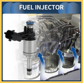 REPAIROCK Fuel Injector, Engine Fuel Injection Nozzle No.LR024998 for Land Rover Discovery Sport 2015-2017 2.0L for Land Rover LR2 2013-2015 2.0 Black, 4 Pcs Auto Replacement Parts